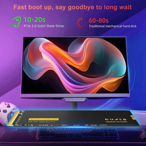 1TB NVMe 1.3 PCIe 3.0x4 No Noise Internal High Heat Dissipation Solid State Drive for Laptop and Desktop Compatible with Gaming and More 2.5 inches Solid Sate Drive in Saudi Arabia