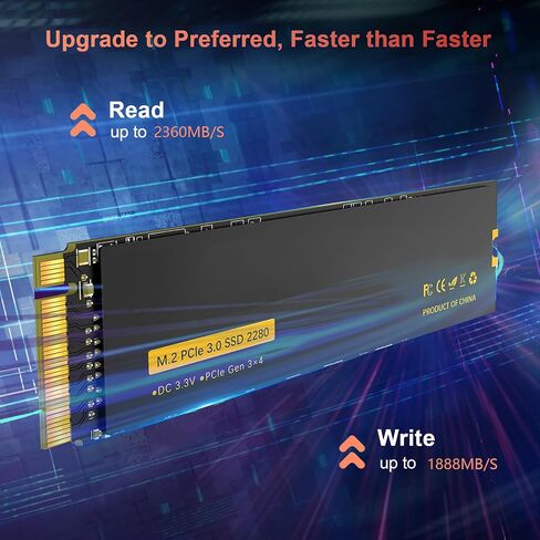 1TB NVMe 1.3 PCIe 3.0x4 No Noise Internal High Heat Dissipation Solid State Drive for Laptop and Desktop Compatible with Gaming and More 2.5 inches Solid Sate Drive in Saudi Arabia