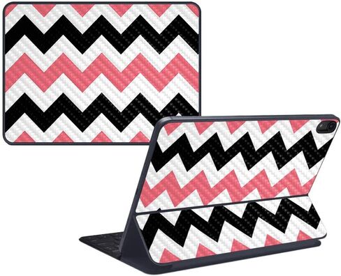 MightySkins Carbon Fiber Skin for Apple iPad Pro Smart Keyboard 12.9" (2018) - Southwest Stripes - Protective, Durable Textured Carbon Fiber Finish - Easy to Apply - Made in The USA in Saudi Arabia