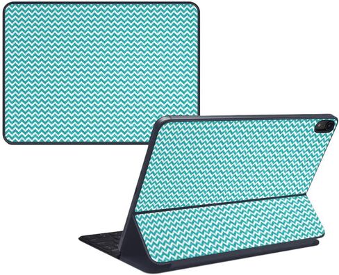 MightySkins Carbon Fiber Skin for Apple iPad Pro Smart Keyboard 12.9" (2018) - Southwest Stripes - Protective, Durable Textured Carbon Fiber Finish - Easy to Apply - Made in The USA in Saudi Arabia