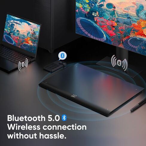 تابلت الرسم اللاسلكي XPPen Deco Pro MW Gen2 Bluetooth مع قلم X3 Pro وقرص مفتاح صغير، لوحة رسم رقمية للرسوم المتحركة والفن الرقمي وتحرير الفيديو (9 بوصة) in Kuwait