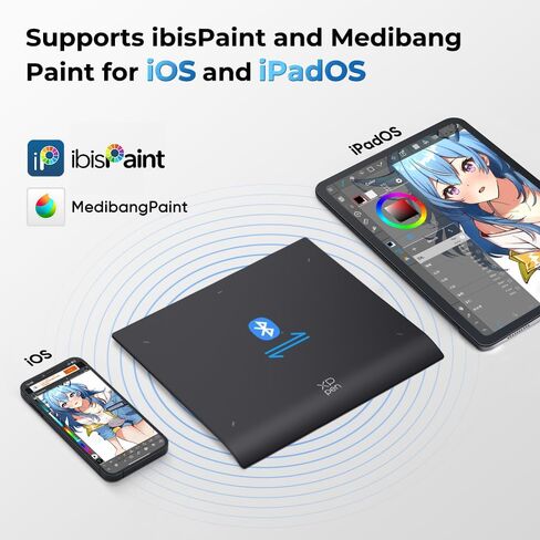 تابلت الرسم اللاسلكي XPPen Deco Pro MW Gen2 Bluetooth مع قلم X3 Pro وقرص مفتاح صغير، لوحة رسم رقمية للرسوم المتحركة والفن الرقمي وتحرير الفيديو (9 بوصة) in Kuwait