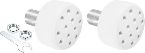 M METERXITY Roller Skate Stopper - Rubber Brake Block with Holes Toe Stops, Adjustable with Bolts, Apply to Roller Skate (0.6 Inch Dia Thread, Black) in Saudi Arabia