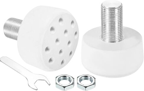 M METERXITY Roller Skate Stopper - Rubber Brake Block with Holes Toe Stops, Adjustable with Bolts, Apply to Roller Skate (0.6 Inch Dia Thread, Black) in Saudi Arabia