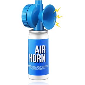 Saillong 1.4oz Marine Boat Air Horn, Mini Small Blow Fog Bear Horn, Loud Air Horns for Safety, Meet Coast Guard, Emergency Use for Marine Boating Sporting Events Outdoor Alarm (6 Pack)