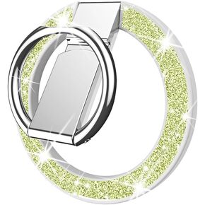 Tensho Cell Phone Ring Holder for MagSafe,360 Degree Rotation Magnetic Phone Grip with Adjustable Kickstand Finger,Strong Metal Mag Safe Finger Stand Compatible with Magsafe iPhone 15/14/13/12 Series.