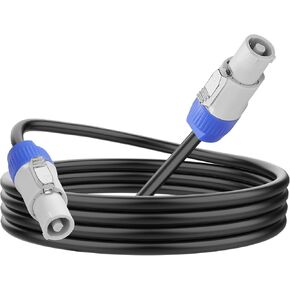 MEIRIYFA PowerCon Power Cable Professional PowerCon Output AC 250V 20A 16AWG 3 Pin Male to Male Power Cable for Stage Light, Speaker, Audio Video Equipment and More (1M, Gray)