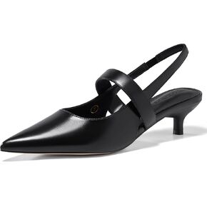 Coutgo Womens Slingback Kitten Heels Closed Pointed Toe Dressy Party Office Pumps Shoes