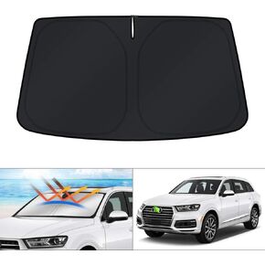 KUST Windshield Sun Shade for Audi Q7 Accessories 2007-2015 Window Shade Sun Visor Protector Foldable Blocks UV Rays Keep Your Car Cooler