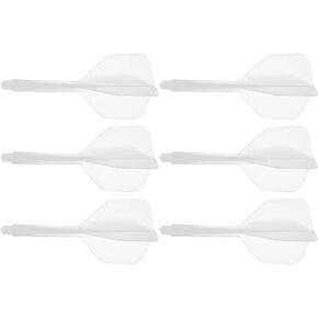 6 Pack Integrated Dart Shaft and Flights-Screw in-one Dart Accessories, Plastic Anti Break, Apply to Soft Tip Darts and Steel Tip Darts (2BA, Pink)