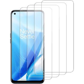 [4 Pack] Glass Screen Protector Compatible for OnePlus Nord N200 5G[9H Hardness] HD Screen Tempered Glass, Easy Install-[Case Friendly] 2.5D Edge