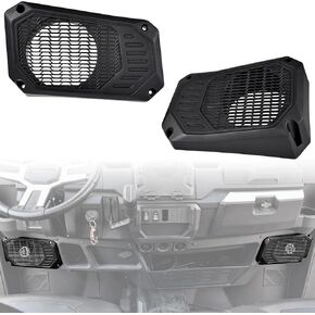 SAUTVS Under Dash مكبر صوت Pods لـ Ranger XP 1000/Ranger 1000، تحت لوحة القيادة مكبر صوت مرفقات حامل لـ Polaris Ranger XP 1000/Crew XP 1000/Ranger 1000/Crew 1000 2018-2024 الملحقات (2 قطعة)