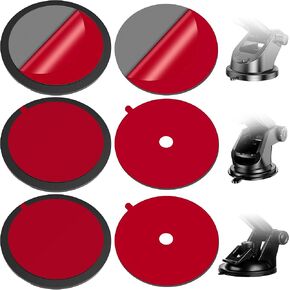 Dashboard Pad Mounting Disk for Suction Cup,with 3Pcs Double-Sided Sticker Adhesive Pad,Compatible with Dash Camera Windshield Holder,Radar Detector 3Pcs (Mounting Disk for Suction Cup)