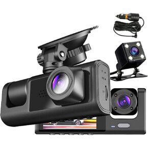 Dash Cam Front Rear, 170°Wide Angle 1080p Full HD Dash Camera,Night Vision, WDR, Accident Lock, Loop Recording, Parking Monitor