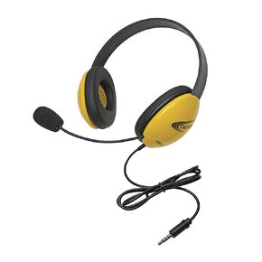 Califone 2800-YLT Headset with 3.5mm Plug, Yellow