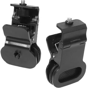 2 Pack Selfie Light Clip Mount Holder with 1/4 Screw Connector Attachment Clamp Stand for Monitor Camera Screen LCD Display Top Fill Light Flash Webcam Phone Tripod Tablet Video