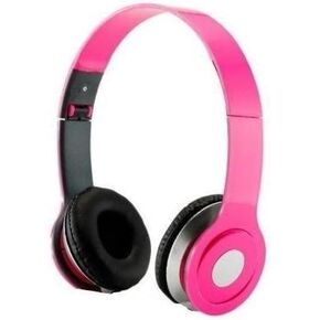 HeadGear 3.5mm Foldable Headphone Headset for Dj Headphone Mp3 M Pc Tablet Music Video and All Other Music Playersp (Pink)