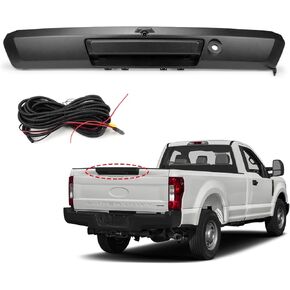 FEXON Tailgate Handle with Rear View Backup Camera Compatible with 2017-2022 Ford F250 F350 F450 Super Duty without Release Button HC3Z-9943400-NB
