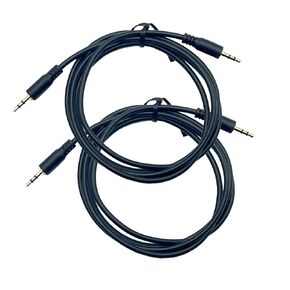 Seadream 2.5mm Audio Cable 3.3ft;2Pack 2.5mm to 2.5mm Male to Male Subminiature Stereo Headset Headphone Jack Gold Plated Connector Wire Cord Plug Cable (Straight to Straight)