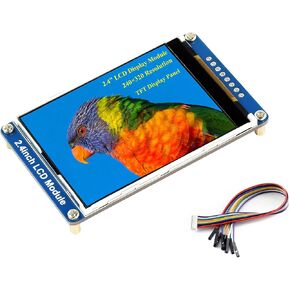 2.4inch LCD Display Module 240x320 Resolution 65K RGB Colors Embedded ILI9341 Driver SPI Interface, TFT Display Screen Compatible with Raspberry Pi 5 Pi 4B 3B+ 3B Pi Zero W WH Zero 2W/Ard/STM32