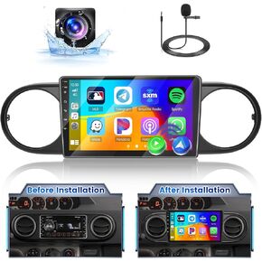 2G+64G Android 13 Car Radio for Toyota Scion xB 2007-2015 with Wireless Carplay&Android Auto, 9 Inch Touchscreen with WiFi GPS HiFi FM/RDS EQ USB RCA Backup Camera Mic