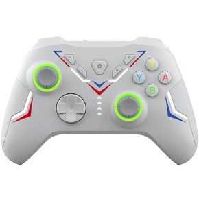 Bcofo PC Controller, Wireless Controller with Hall Joysticks/Hall Triggers/RGB Lighting - No Stick Drift, No Dead Zone - Work for Windows PC, Android, Steam and Switch