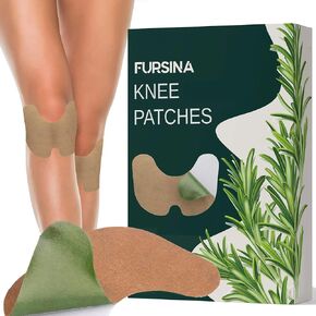 Knee Patches, 24 Count Heat Patches for Bone on Bone, Wormwood Extract Knee, Back, Neck, Shoulder - Extra Strength Muscle Joint Product with Herbal Ingredients, Warming Herbal Plaster