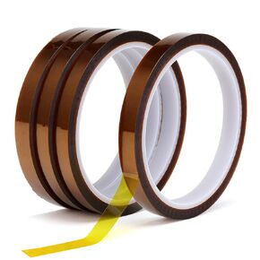 Valley'sYuMiao 9Rolls×10mm×108fts, Heat Tape for Sublimation, Heat Transfer Tape, Heat Resistant Tape, No Residue, Polyimide, Total Length 972fts, Max 260℃