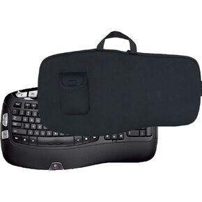 Keyboard Carry Case Storage Bag Neoprene Carry Case Sleeve Bag for Logitech MK550/570 Wireless Wave K350 Keyboard and Mouse Combo