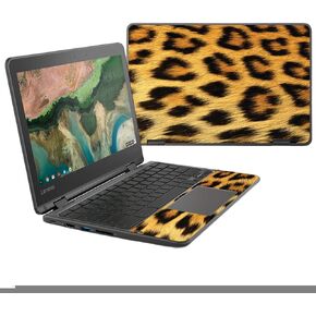 MightySkins Skin Compatible with Lenovo 300e Chromebook 11.6" (2018) - Cheetah | Protective, Durable, and Unique Vinyl Decal wrap Cover | Easy to Apply, Remove, and Change Styles | Made in The USA