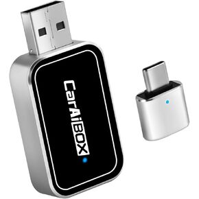 CarPlay Wireless Adapter for iPhone & Android Phone, 2024 Carplay Wireless Adapter for Apple, Auto Instant Connectivity, Easy to Upgrade Wired Car Play to Wireless Fits Cars 2015+ (BT5.4/WiFi2.4G)