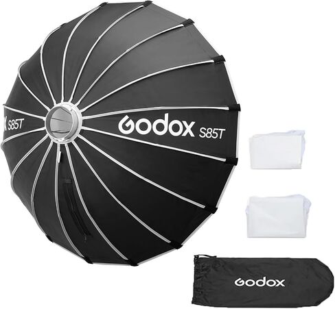 Godox S85T 33.5in/85cm مظلة سريعة التحرير سوفت بوكس ​​مع حامل بوين قياسي in Saudi Arabia