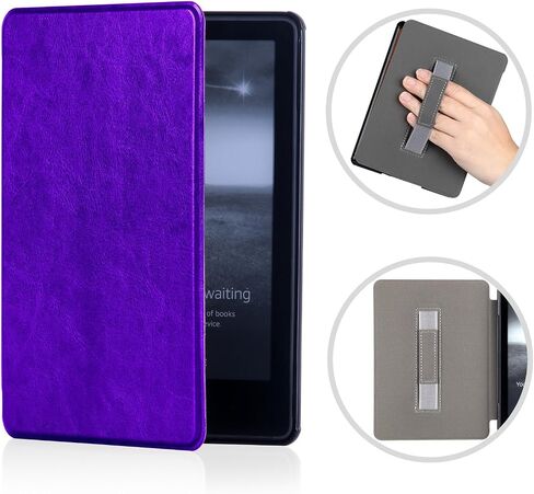 Case for All-New Kindle Case 2022,Kindle 11th Generation Premium Leather Cover with Hand Strap, Full Protective Bumper Shell Case for All-New Kindle, 11th Gen, 2022 Auto-Sleep/Wake Hot Pink in Kuwait