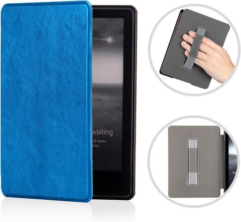 Case for All-New Kindle Case 2022,Kindle 11th Generation Premium Leather Cover with Hand Strap, Full Protective Bumper Shell Case for All-New Kindle, 11th Gen, 2022 Auto-Sleep/Wake Hot Pink in Kuwait