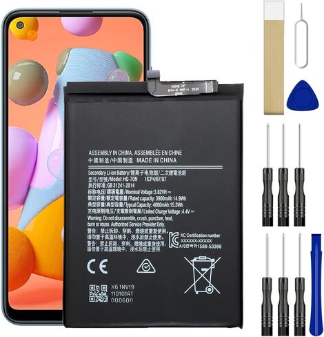 بطارية بديلة HQ-70N تمت ترقيتها لبطارية Samsung Galaxy A11 S115DL SM-A115U A115U A115A SM-S115DL SM-A115M/DS SM-A115F/DS SM-A115A مجموعة أدوات لاصقة خالية من البطارية in Saudi Arabia