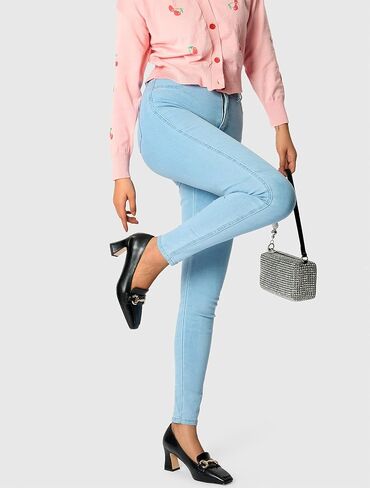 DearOnly Heeled Loafers for Women Square Toe Chunky Block Mid Heel Pumps Slip-on Metal Chain Work Office Dress Shoes 2.8 Inches Heels in Kuwait
