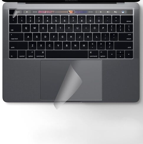 Se7enline Compatible with MacBook 2020-2024 Pro 13" Touch Bar Cover&Track Pad Protector Protective Film Laptop Accessories for M1/M2 Touch Bar Touch ID A2338/A2251/A2289, Clear/Transparent in Kuwait