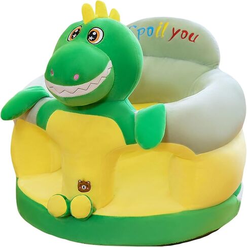 Baby Seat Baby Sit up Chair Cartoon Animals Plush Sofa Chair Toddler Baby Learn to Sit up Chair Sofa Washable Cover for Back Head Support Sitting Infant Seat in Saudi Arabia