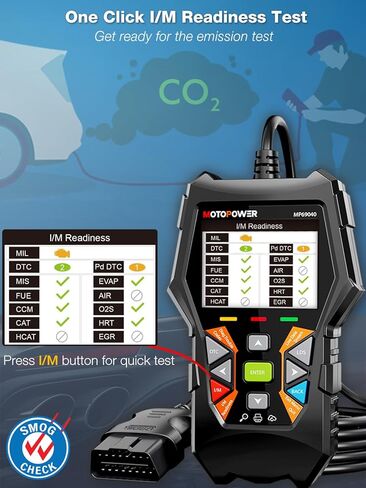 MOTOPOWER MP69040 Car OBD2 Scanner Check Engine Fault Code Reader Diagnostic Scan Tool, Yellow in Saudi Arabia