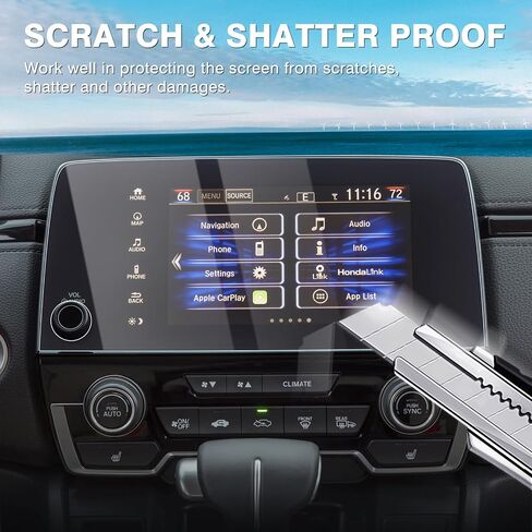 Karltys 2 Pack Screen Protector for 2021-2024 Hyundai Elantra 10.25-Inch Touch Screen, 9H Tempered Glass Protector Accessories, Car Radio Screen Cover Anti Fingerprint in Saudi Arabia