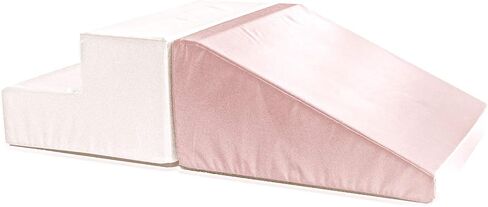 Foamnasium Up and Down Set, Indoor Foam Playset, 2 Piece Soft Toddler and Active Kids Play Foam Climber for Balancing, Crawling, Climbing, Sliding and Jumping, Made in The US, Enhanced Sage/Snow in Saudi Arabia