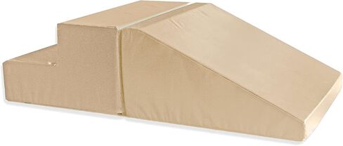 Foamnasium Up and Down Set, Indoor Foam Playset, 2 Piece Soft Toddler and Active Kids Play Foam Climber for Balancing, Crawling, Climbing, Sliding and Jumping, Made in The US, Enhanced Sage/Snow in Kuwait