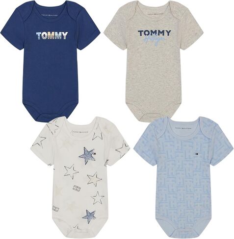 Tommy Hilfiger 4 Pack Short Sleeve Bodysuit in Saudi Arabia