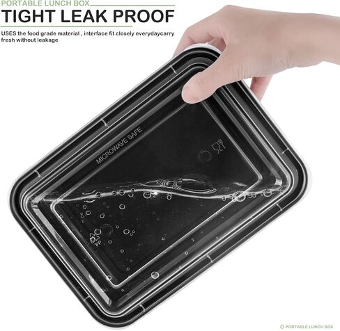 مركز لوحة MBC MAT، 50 عبوة (38 أونصة) حاوية طعام مكونة من حجرة واحدة - حاوية طعام مستطيلة الشكل مع صندوق غداء محمول بغطاء - قابل للتكديس - خالٍ من البيسفينول A - مجمد / ميكروويف / غسالة أطباق آمن - تخزين قابل لإعادة الاستخدام in Kuwait