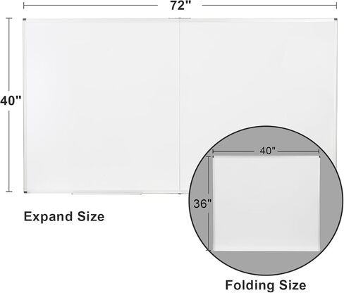 Comix Magnetic Dry Erase Board, 48" x 36" Wall Mounted Whiteboard, Aluminum Frame White Board with Pen Tray for Office School Home in Saudi Arabia