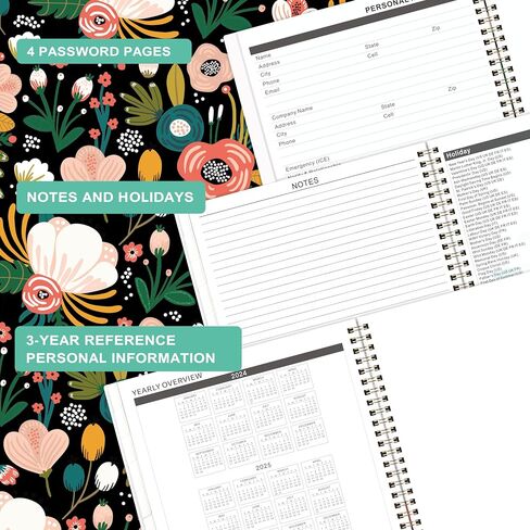 2024-2026 Monthly Planner - Monthly Planner 2024-2026 from July 2024 to June 2025, 2 Year Monthly Calendar 2024-2026, 8.5'' x 11'' Planner with Tabs in Saudi Arabia