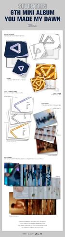 Generic SEVENTEEN You MADE MY DAWN 6th Mini Album Reissue Kit الإصدار مع التتبع SVT 17 (إصدار Eternal Sunshine)، 240701TA013 in Saudi Arabia