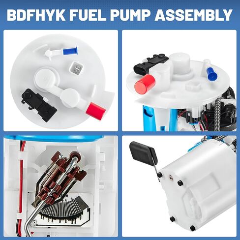 مجموعة مضخة الوقود الكهربائية BDFHYK E9120M متوافقة مع 2011-2014 HYUNDAI Sonata L4 2.4L، 2012-2015 KIA Optima L4 2.4L يستبدل # 546-2270 FG1527 P76756M SP3037M in Kuwait