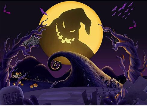 Maijoeyy 7x5ft Nightmare Before Christmas Backdrop Child Kid Halloween Backdrops for Photography Nightmare Before Christmas Props Halloween Party Backdrop Decoration in Kuwait