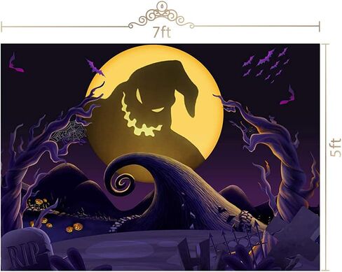 Maijoeyy 7x5ft Nightmare Before Christmas Backdrop Child Kid Halloween Backdrops for Photography Nightmare Before Christmas Props Halloween Party Backdrop Decoration in Kuwait